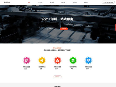 廣告設計網(wǎng)包裝印刷廠網(wǎng)站制作-案例